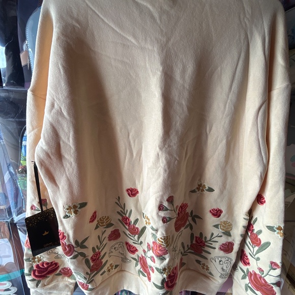 Her Universe Belle Beauty and the Beast Floral Crewneck Sweater Disney Princess - Picture 9 of 9